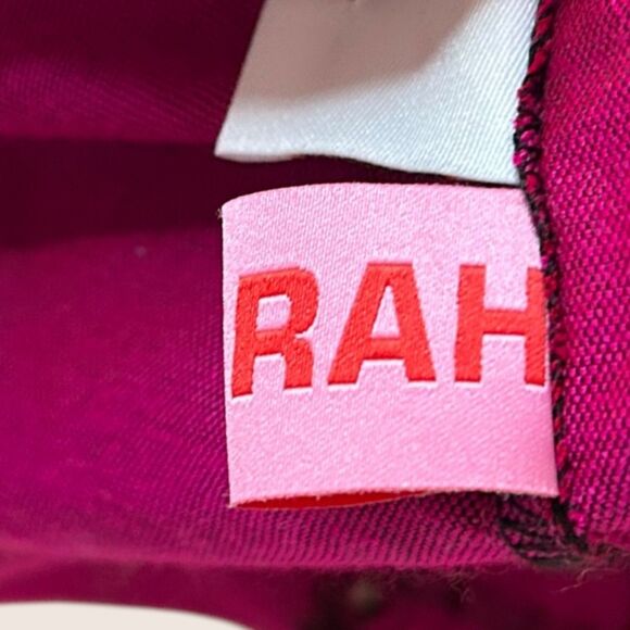 🩷 KARAH MADE IN CALIFORNIA HOT PINK WRAP CROP TOP LONG SLEEVE SMALL - Picture 6 of 7